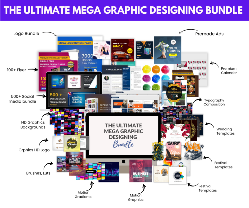 THE ULTIMATE MEGA GRAPHIC DESIGNING BUNDLE – Lifetime Deal